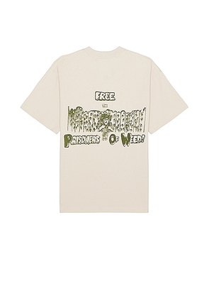 Mister Green P.O.W. Tee in Desert - Cream. Size L (also in M, S, XL/1X).