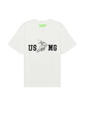 Mister Green USMG Tee in White - White. Size L (also in M, S, XL/1X).