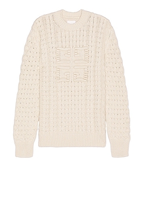 Givenchy Crew Neck Sweater in Cream - Cream. Size L (also in M, XL/1X).