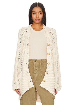 Free People Cable Cardi in Ivory. Size M, S, XL, XS.