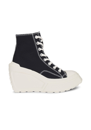 Converse De Luxe Wedge Sneaker in Black. Size 10.5, 11, 7, 8.5, 9, 9.5.