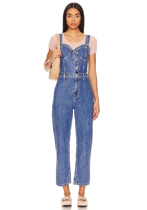 Free People x Revolve x We The Free Kensington Jumpsuit in Blue. Size 10, 12, 2, 4, 8.