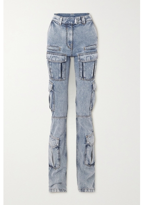 Givenchy - High-rise Straight-leg Cargo Jeans - Blue - 25,26,27,28,29,30,31,32