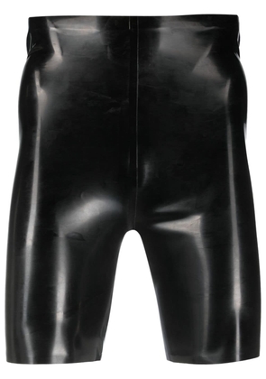 Maison Margiela high-shine latex shorts - Black