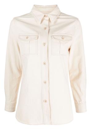 ISABEL MARANT buttoned cotton shirt - Neutrals