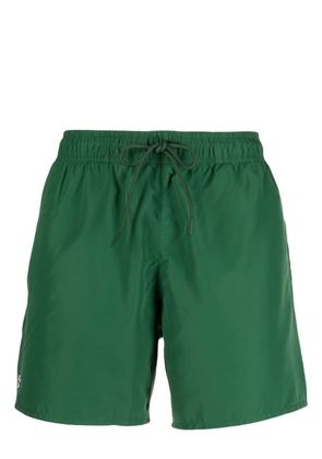 Lacoste embroidered-logo swim shorts - Green