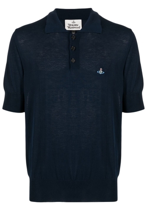 Vivienne Westwood Orb logo-embroidered polo shirt - 524 NAVY