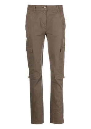 Semicouture button-up tapered trousers - Brown