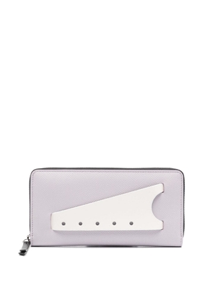 Maison Margiela Snatched leather wallet - Purple