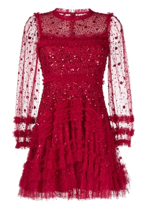 Needle & Thread Maybelle sequin-embellished mini dress - Red