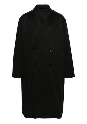 LEMAIRE double-breasted cotton trench coat - Black