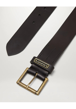 Belstaff Ledger Belt Men's Calf Leather Dark Brown Size XL