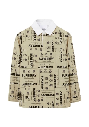 Burberry Kids Label Jacquard Polo Shirt (3-14 Years)