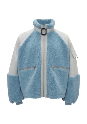 Jw Anderson Fleece Oversized Zip-Up Sweatshirt