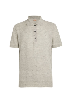 Barena Linen-Cotton Polo Shirt