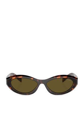 Prada Tortoiseshell Irregular Sunglasses