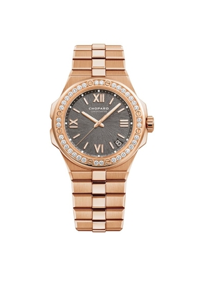 Chopard Rose Gold and Diamond Alpine Eagle Large Watch 41mm
