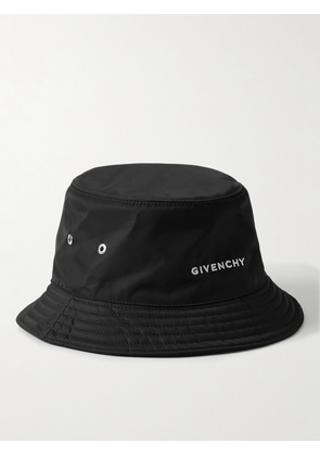 Givenchy - Logo-Embroidered Shell Bucket Hat - Men - Black - 57
