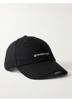 Givenchy - Logo-Embroidered Cotton-Blend Twill Baseball Cap - Men - Black