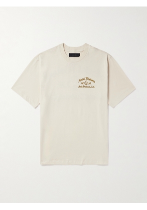 AMIRI - Logo-Appliquéd Cotton-Jersey T-Shirt - Men - Neutrals - XS
