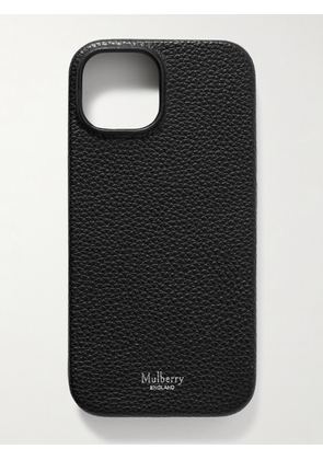 Mulberry - Full-Grain Leather iPhone 15 Case - Men - Black