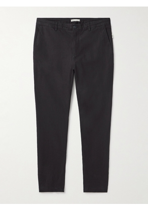 Onia - Traveller Tapered Cotton-Blend Trousers - Men - Gray - UK/US 30