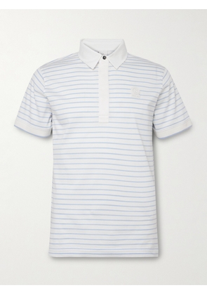Bogner - Duncan Logo-Appliqued Striped Cotton-Jersey Golf Polo Shirt - Men - White - S