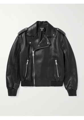 Balmain - Leather Biker Jacket - Men - Black - IT 46
