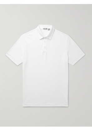 Incotex - Zanone Slim-Fit IceCotton-Jersey Polo Shirt - Men - White - IT 44