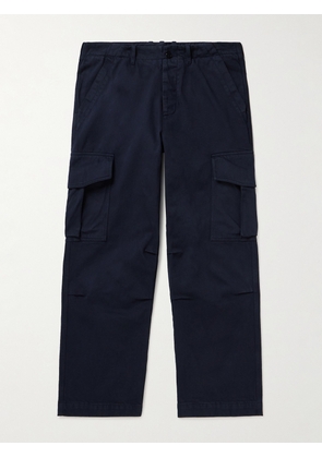 Officine Générale - Kenny Straight-Leg Pigment-Dyed Cotton-Twill Cargo Trousers - Men - Blue - IT 44