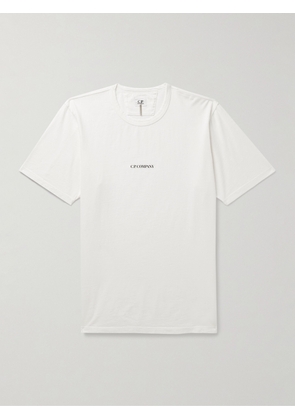 C.P. Company - Garment-Dyed Logo-Print Cotton-Jersey T-Shirt - Men - White - S