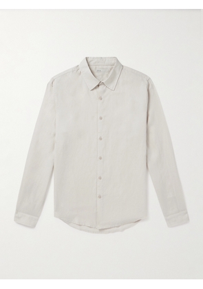 Onia - Air Spread-Collar Linen and Lyocell-Blend Shirt - Men - Gray - S