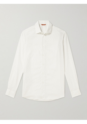 Barena - Surian Striped Modal-Blend Shirt - Men - White - IT 44