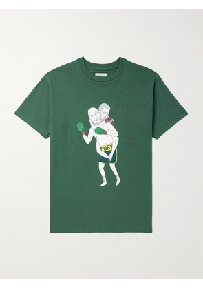 Wacko Maria - Printed Cotton-Jersey T-Shirt - Men - Green - S