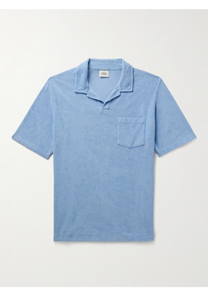 Hartford - Cotton-Terry Polo Shirt - Men - Blue - S