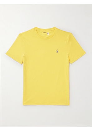 Polo Ralph Lauren - Logo-Embroidered Cotton-Jersey T-Shirt - Men - Yellow - XS
