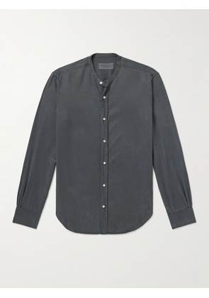 Officine Générale - Gaspard Grandad-Collar Garment-Dyed TENCEL™ Lyocell Shirt - Men - Gray - XS