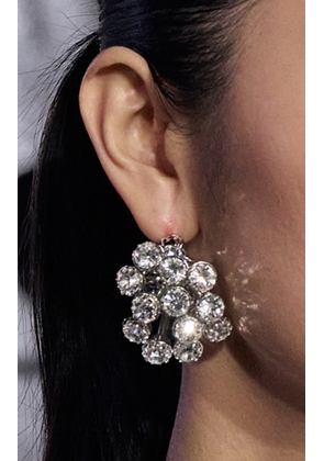 Brandon Maxwell - Starburst Crystal Earrings - Silver - OS - Moda Operandi - Gifts For Her