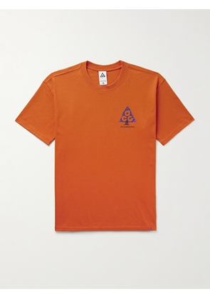 Nike - ACG Wildwood Logo-Print Dri-FIT T-Shirt - Men - Orange - XS