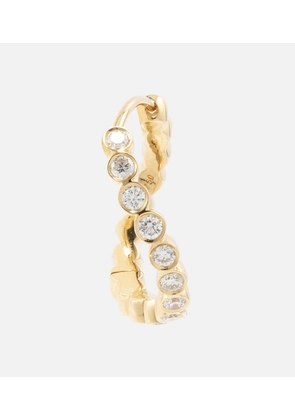 Sophie Bille Brahe Courant 18kt gold single earring with diamonds