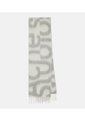 Acne Studios Logo wool-blend scarf