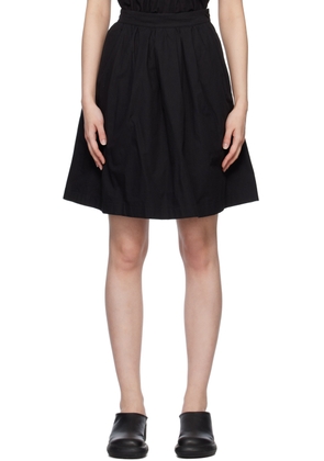 Dunst Black Pleated Midi Skirt