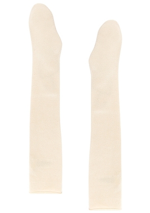The Row Chopo Gloves in Ecru - Cream. Size S (also in L).