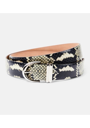 Khaite Bambi snake-effect leather belt