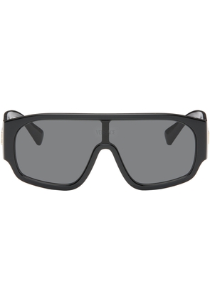 Versace Black Logo Aviator Sunglasses