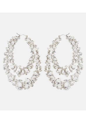 Saint Laurent Crystal-embellished hoop earrings