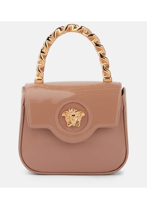 Versace La Medusa Mini patent leather tote bag