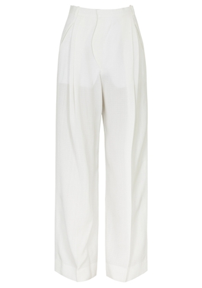 Victoria Beckham Wide-leg Trousers - White - 12