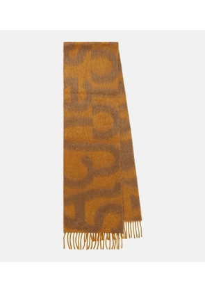 Acne Studios Logo wool-blend scarf