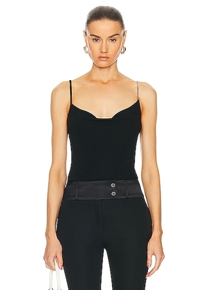 Givenchy Draped Sleeveless Top in Black - Black. Size 34 (also in 36, 38, 40).